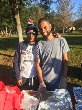 Feeding the Homeless on Thanksgiving in Tampa Florida